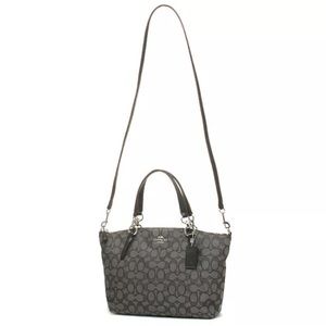 Coach Signature Small Kelsey Satchel Black Smoke